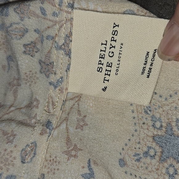 Spell And The Gypsy Floral Beige Skirt - Picture 5 of 6